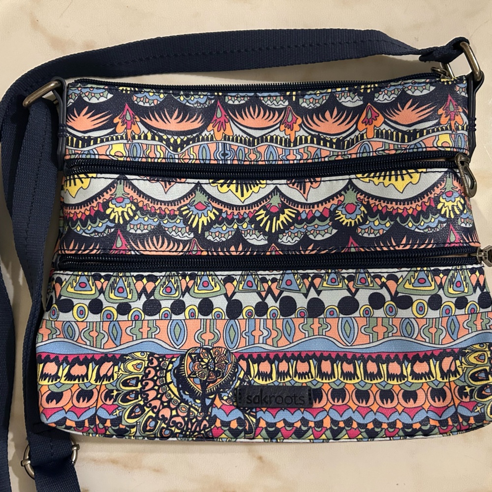 Sakroots Colorful Patterned Crossbody Bag